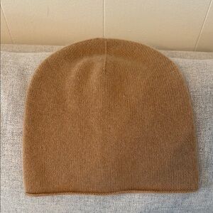 ZARA Cozy Tan Cashmere Knit Beanie